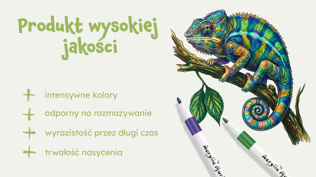 kolorowe markery akrylowe zestaw