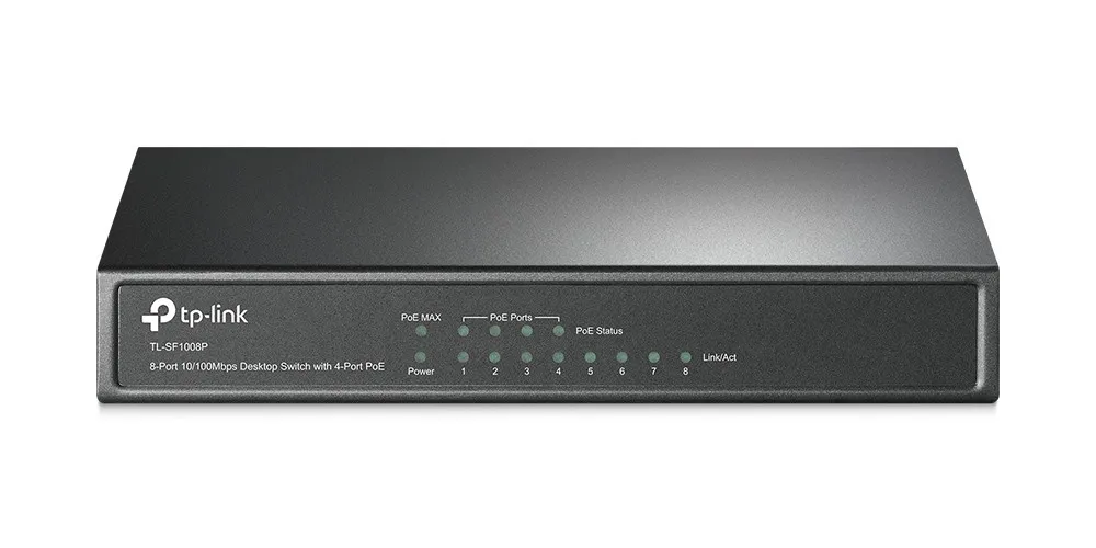 interruptor poe 8 puertos de cámara ip teléfono casa oficina compañía telefónica
