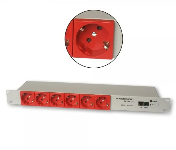 Tinycontrol power strip IP 6G10A schuko