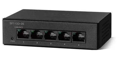 5 porta sf110d-05 cisco interruptor não gerenciado