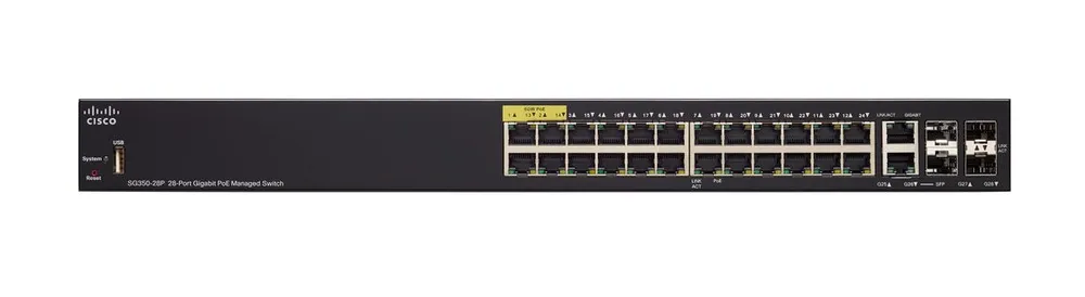 CISCO SG350-24P 24-PORTOS - POE MANAGED SWITCH