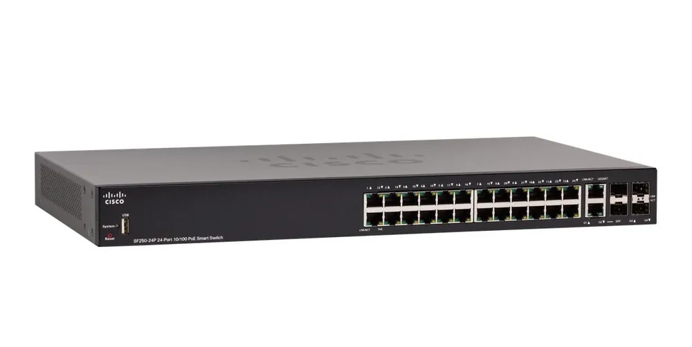 Cisco SF250-24P 24 fast ethernet PoE ports
