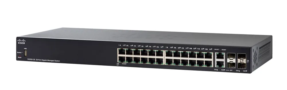 Sg350-28 24 portas gigabit switch ethernet cisco