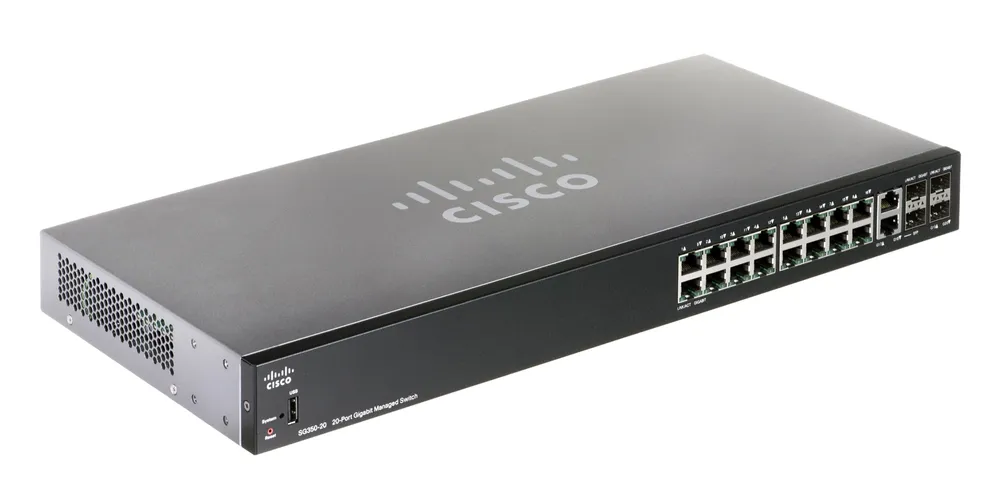 Sg350-20 20 switch ethernet gigabit de 20 portas cisco