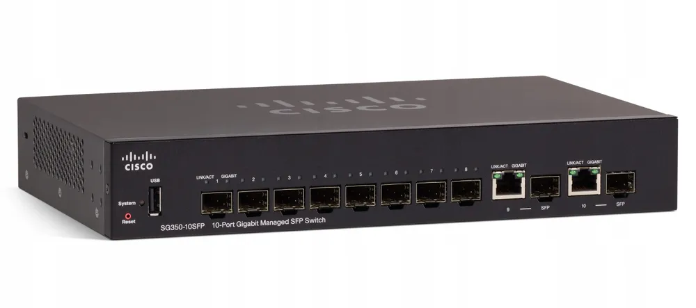 Sg350-10SFP 10 port gigabit SFP switch cisco