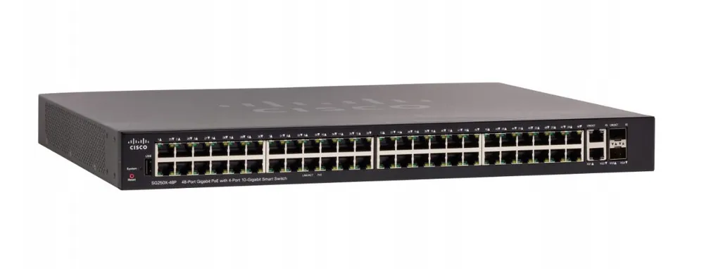 Cisco SG250X-48P 48 Porta 10gbps PoE Gigabit Ethernet Switch