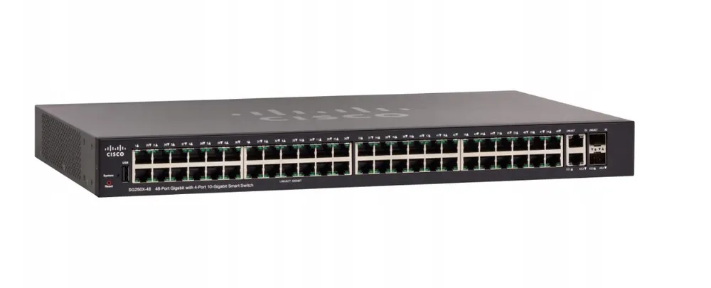 Cisco SG250X-48 comutador Ethernet gigabit de 48 portas