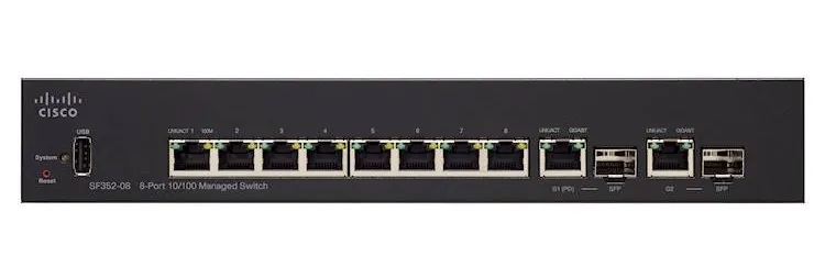 interruttore cisco sg350-08
