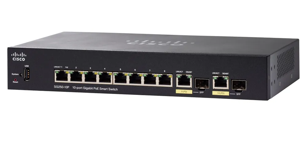 Cisco SG250-10P 10 portas PoE Gigabit