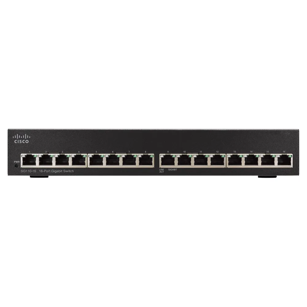 conmutador cisco SG110-16 16 puertos Gigabit