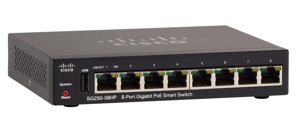 Cisco SG250-08HP 8 porta Gigabit PoE