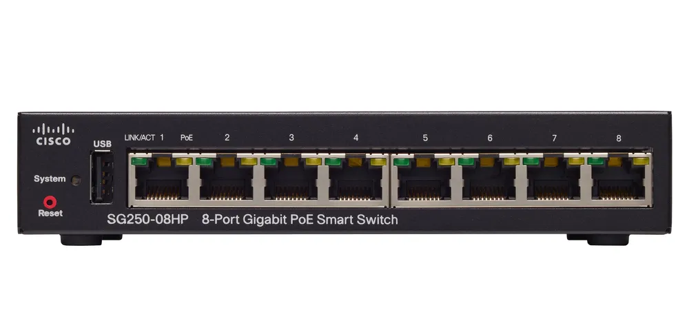 Cisco SG250-08HP PoE Switch