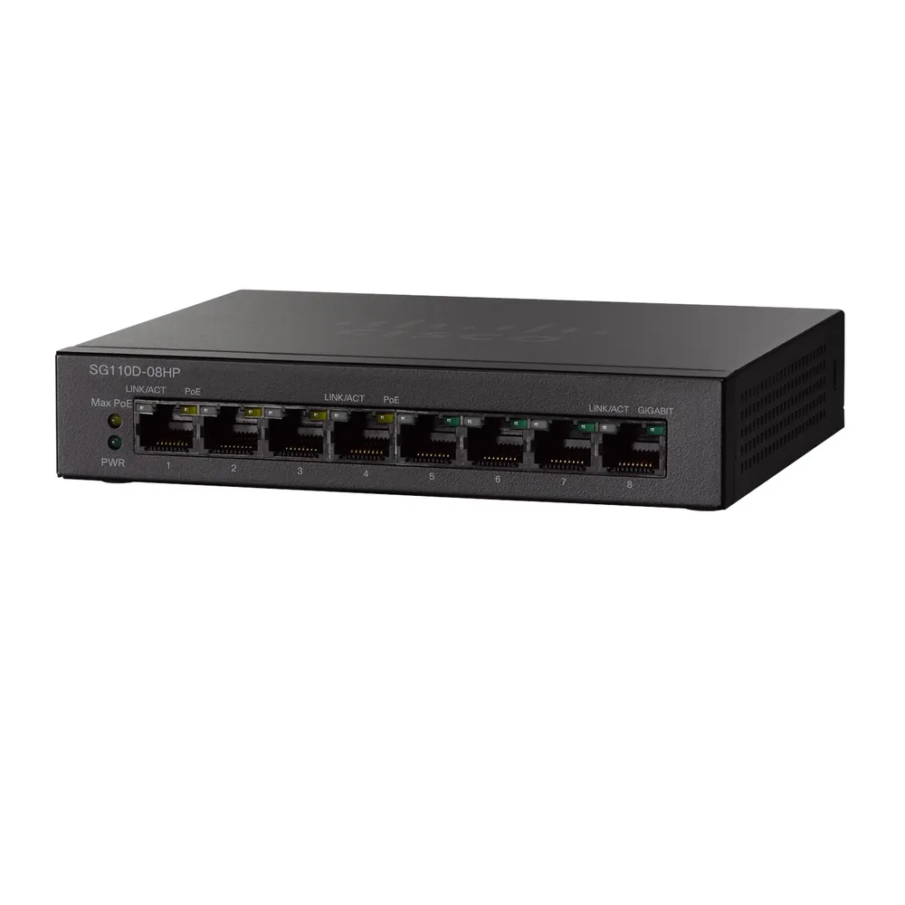 switch poe gigabit 8 port sg110d-08hp cisco