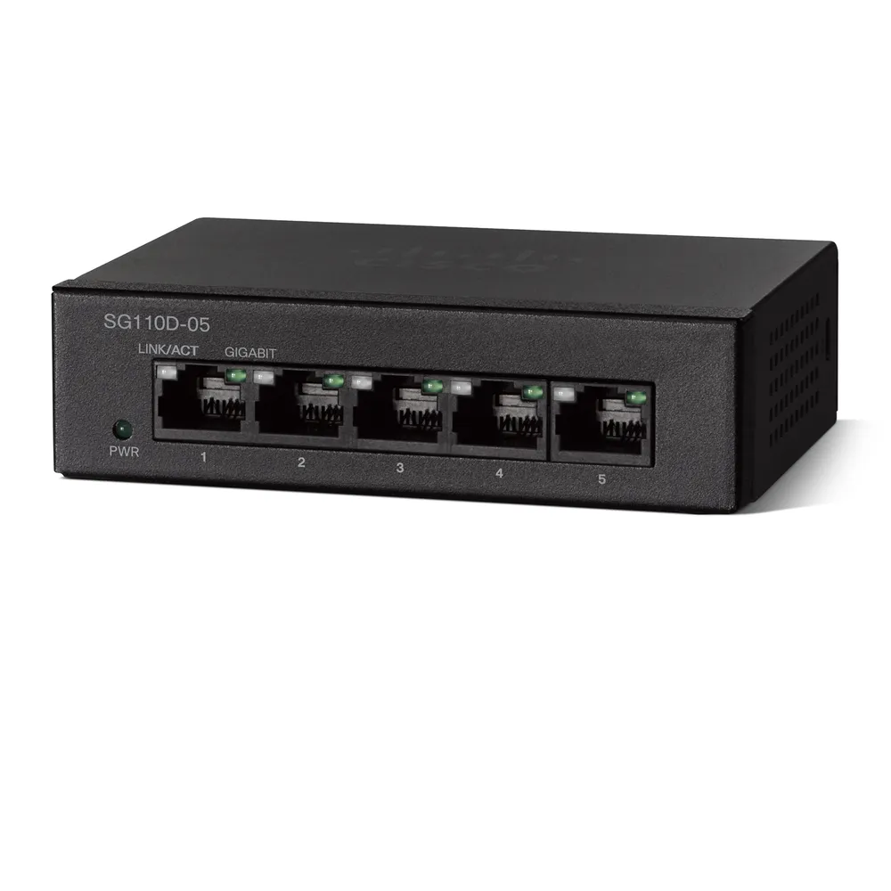 5 porta sg110d-05 cisco gigabit comutador não gerenciado