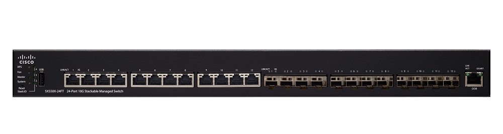 Коммутатор cisco Sx550X-24FT