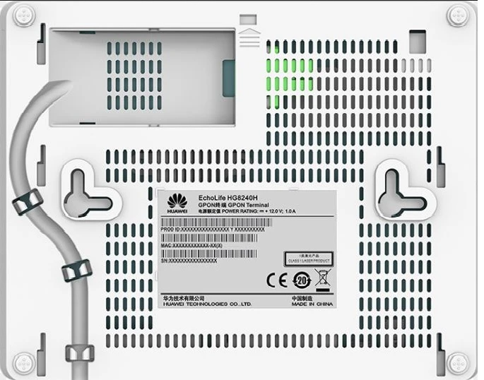parte trasera del HG8240H