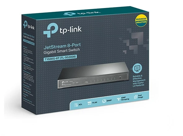 TP-LINK TL-SG2008 JETSTREAM 8-PORT GIGABIT SMART TWITCH