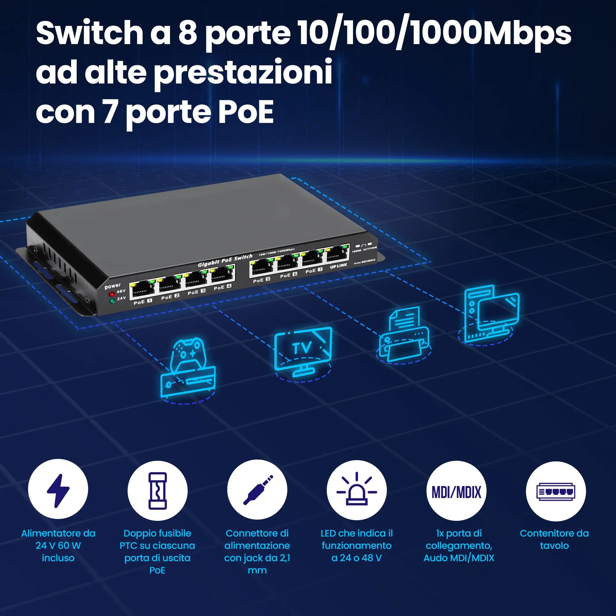 Extralink Kratos Switch Poe