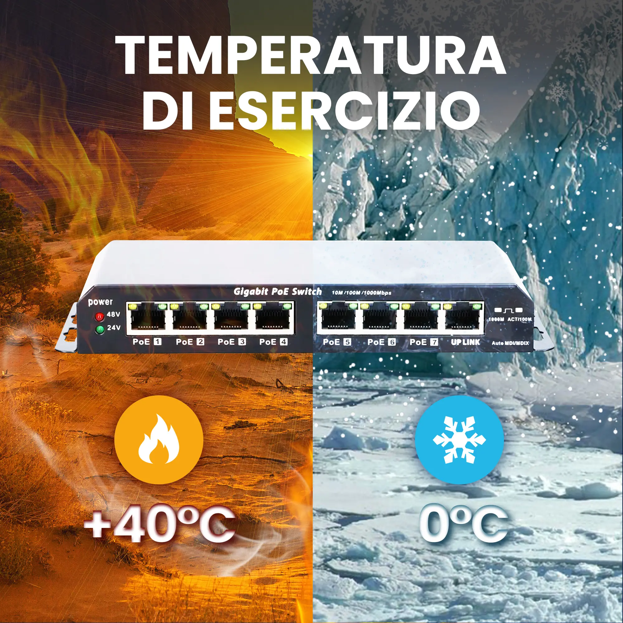 Interruttore PoE Extralink Kratos