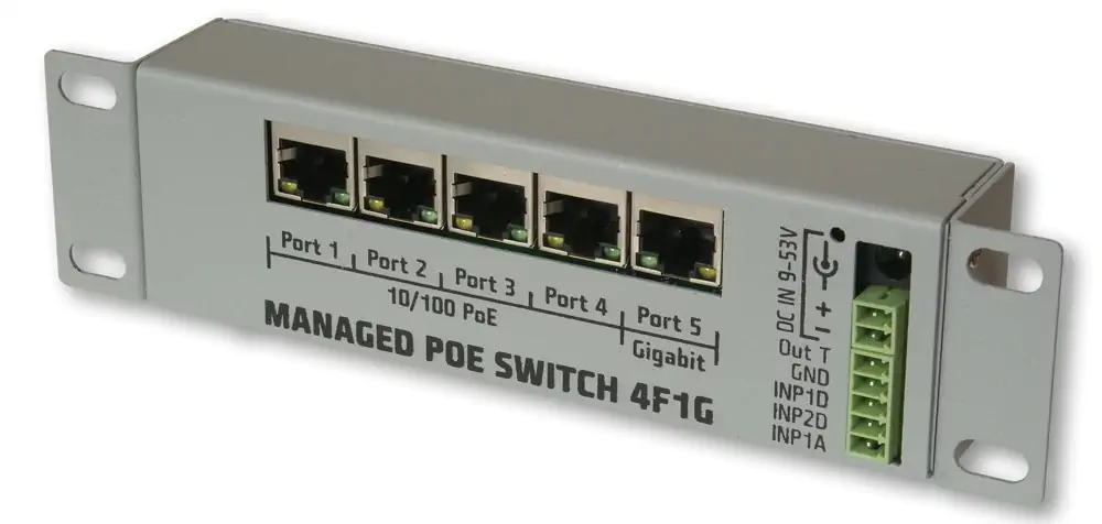 TINYCONTROL УПРАВЛЯЕМЫЙ КОММУТАТОР POE 4F1G