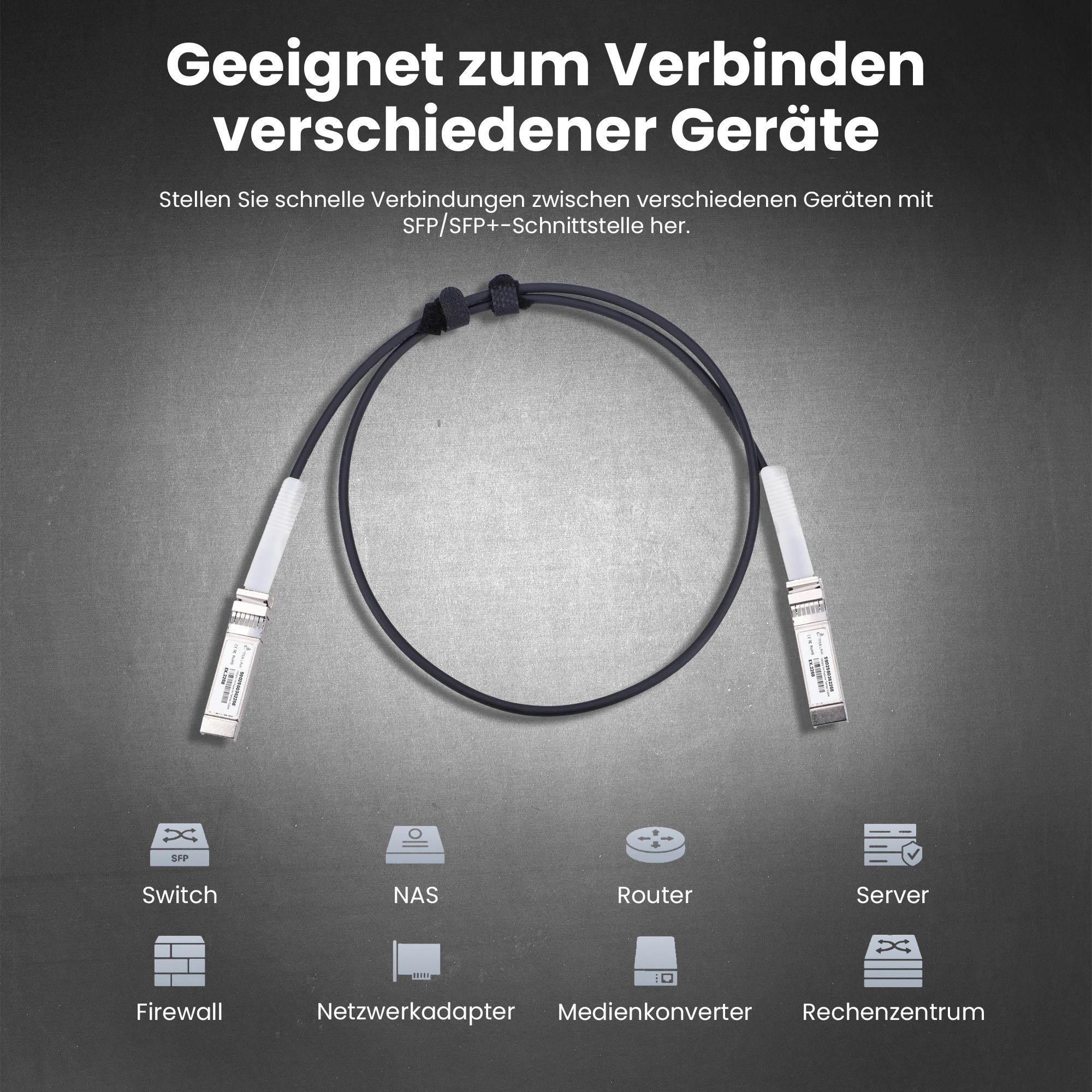 SFP DAC KABEL 10G 1M AVG30 PASSIV