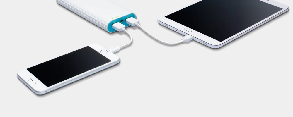 banco de energia portátil iphone samsung carregamento rápido configuração de grande capacidade