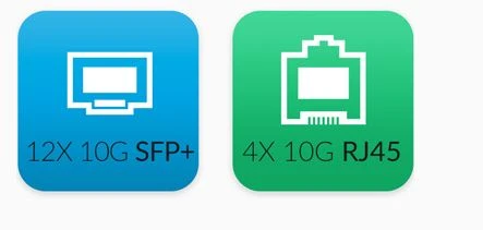 4X 10G RJ45 PORTOS sfp+