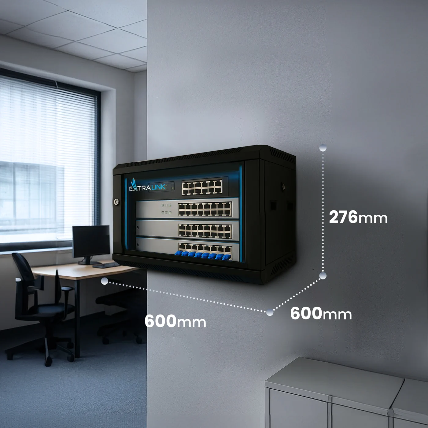EXTRALINK 4U 600X600 WANDMONTIERT