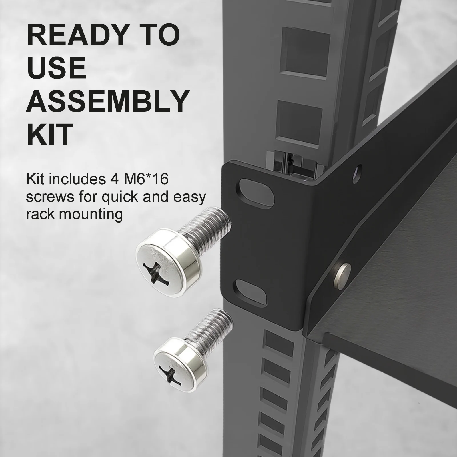 Extralink 1U 250mm Czarna | Półka | 19