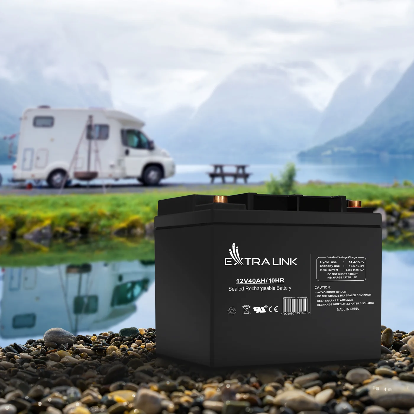 EXTRALINK PIORUN 600VA/480W + EXTRALINK AGM 12V 40AH ACCUMULATOR