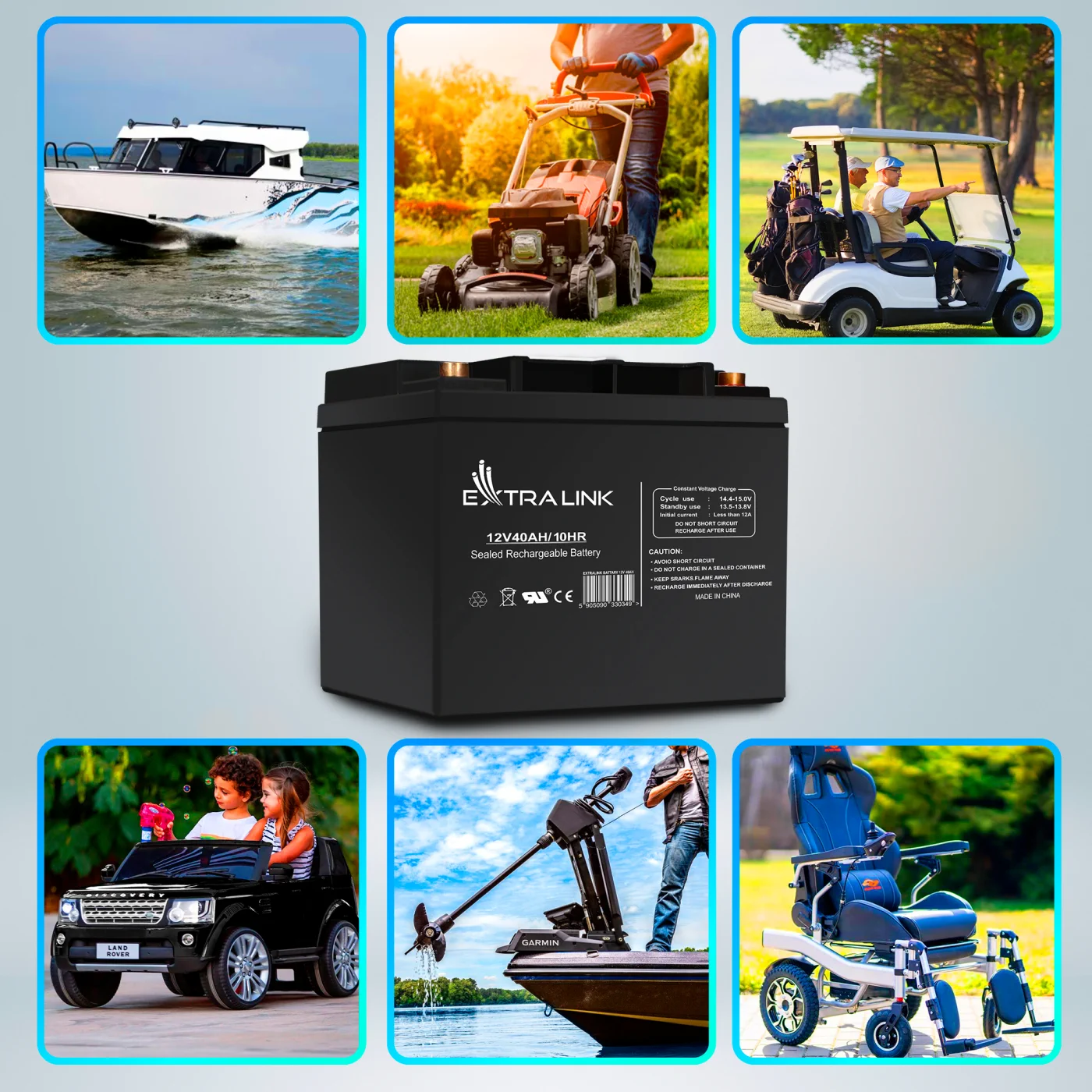 EXTRALINK PIORUN 600VA/480W + EXTRALINK AGM 12V 40AH ACCUMULATOR