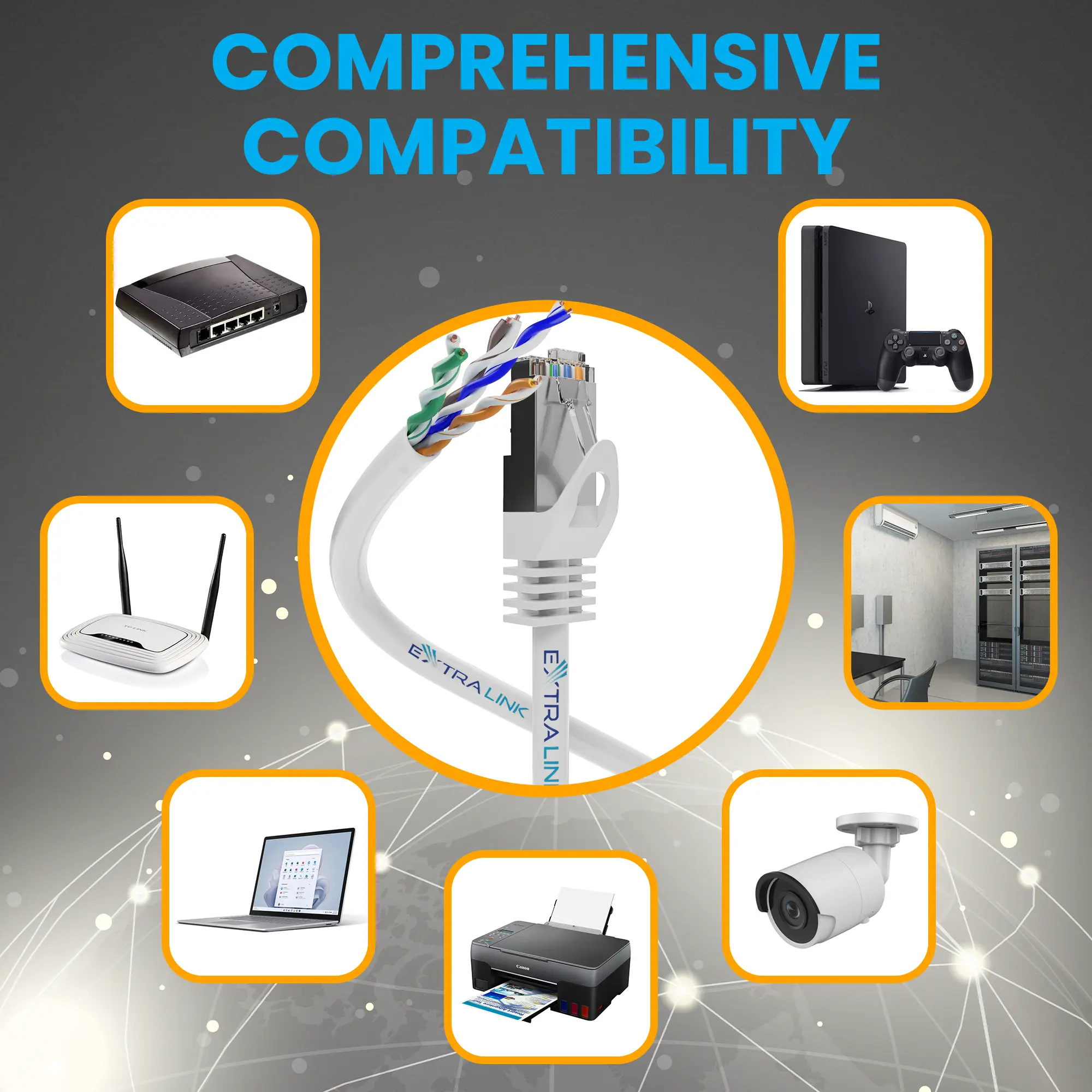 EXTRALINK CAT5E FTP (F/UTP) V2 OUTDOOR TWISTED PAIR 50M