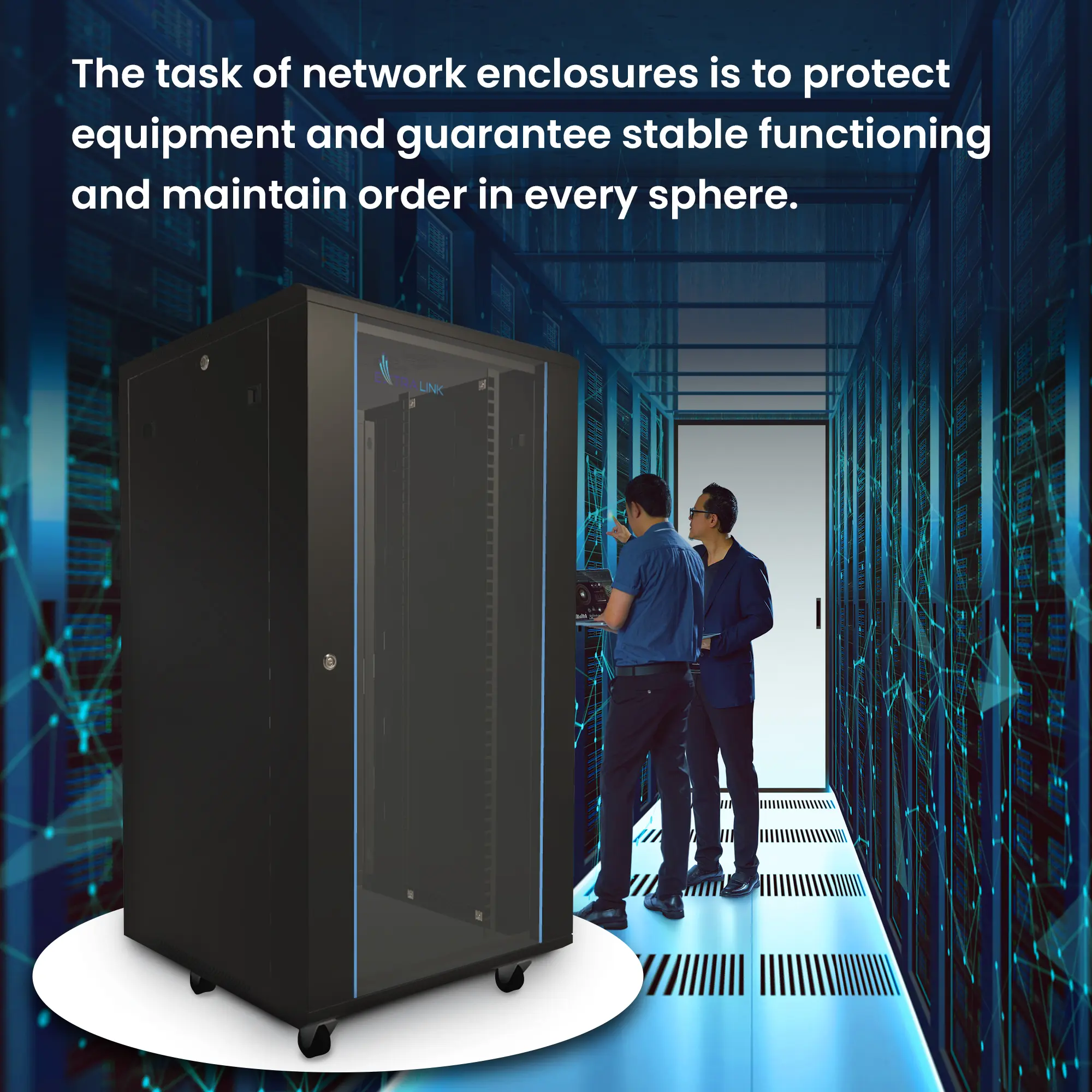 Użycie szafy sieciowej Extralink w profesjonalnym środowisku