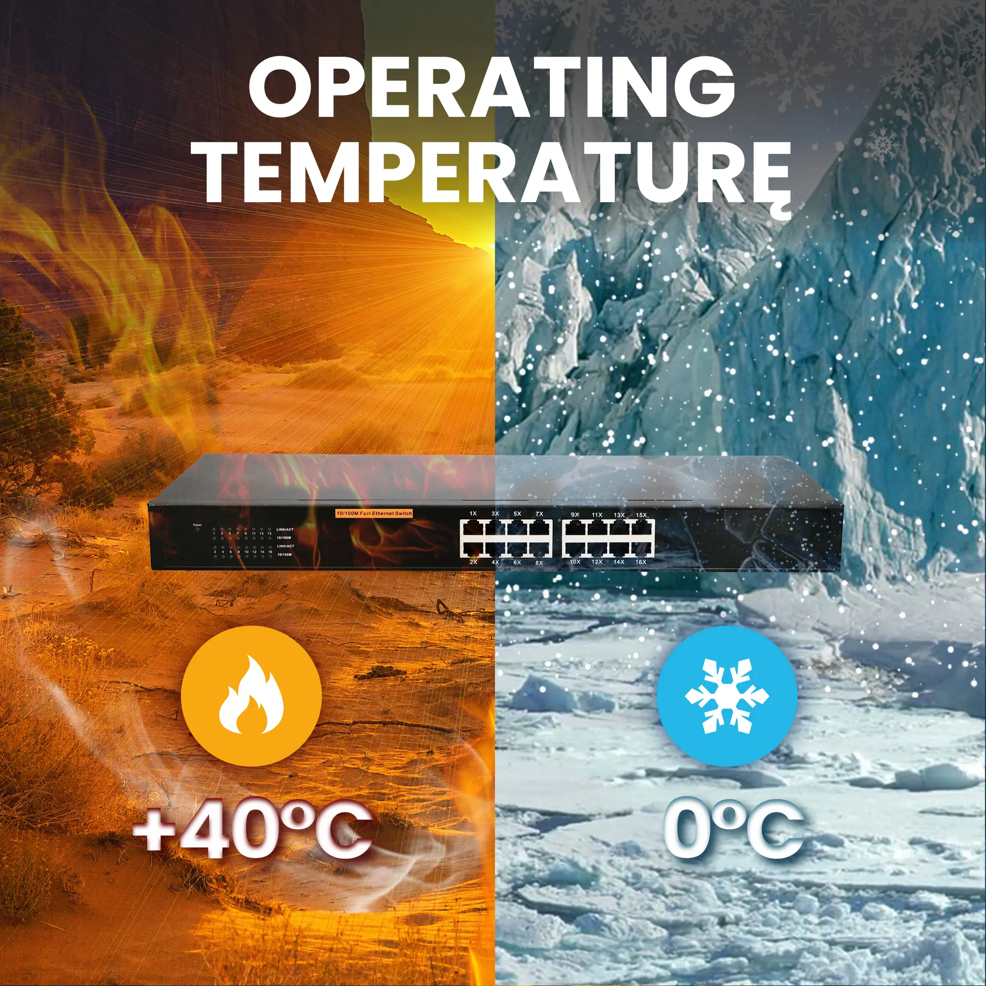 Extralink Hexon 16 puertos