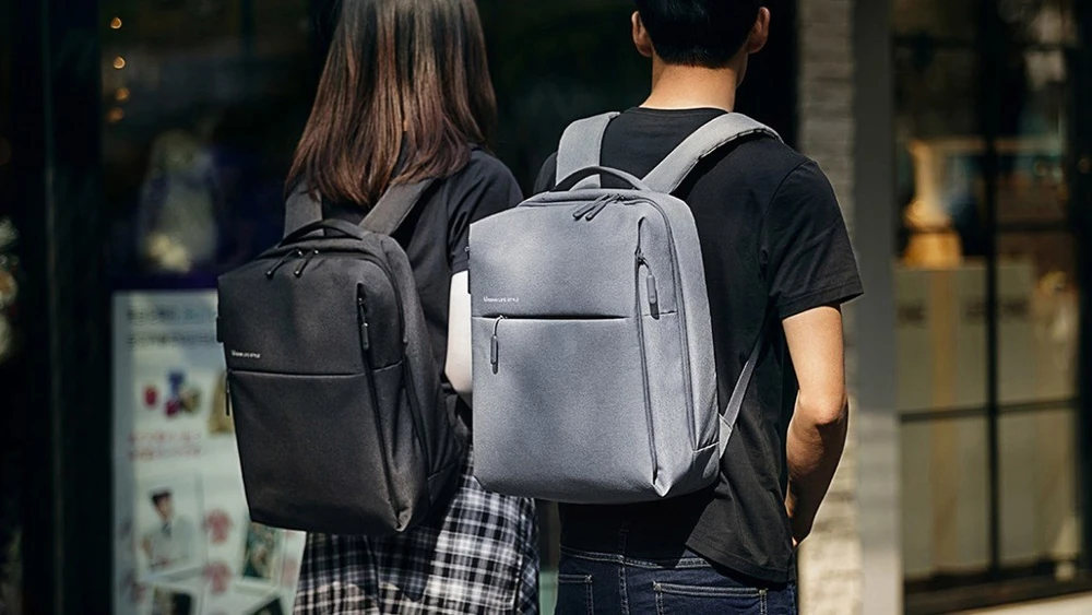 Mi City Backpack mochila cinza escuro cinza claro estilo de vida urbana