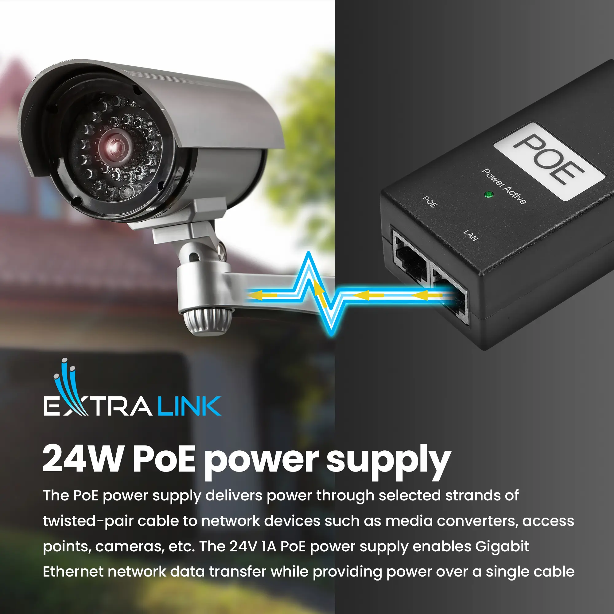 extralink power adapter power plug