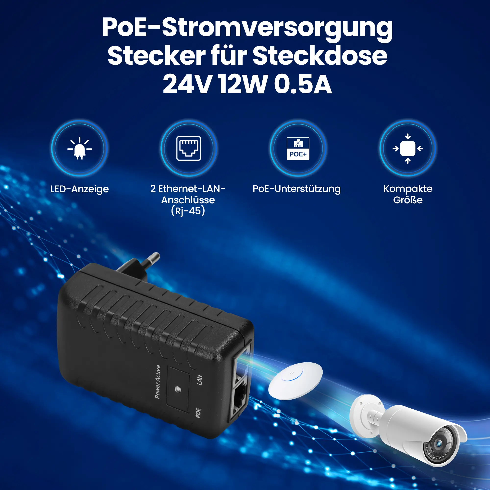 Netzgerät poe 24v 0,5A 12W
