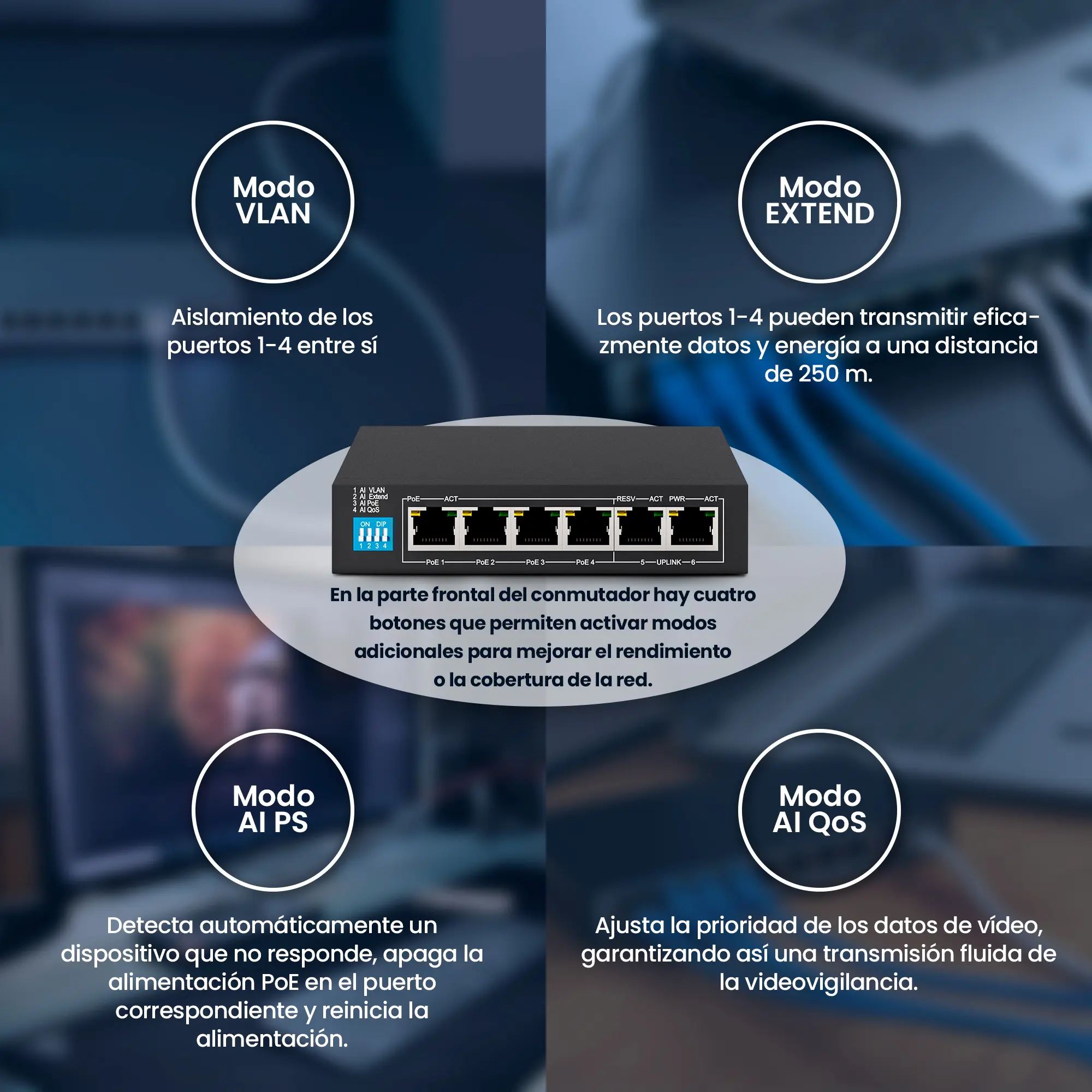 Alimentación a través de Ethernet