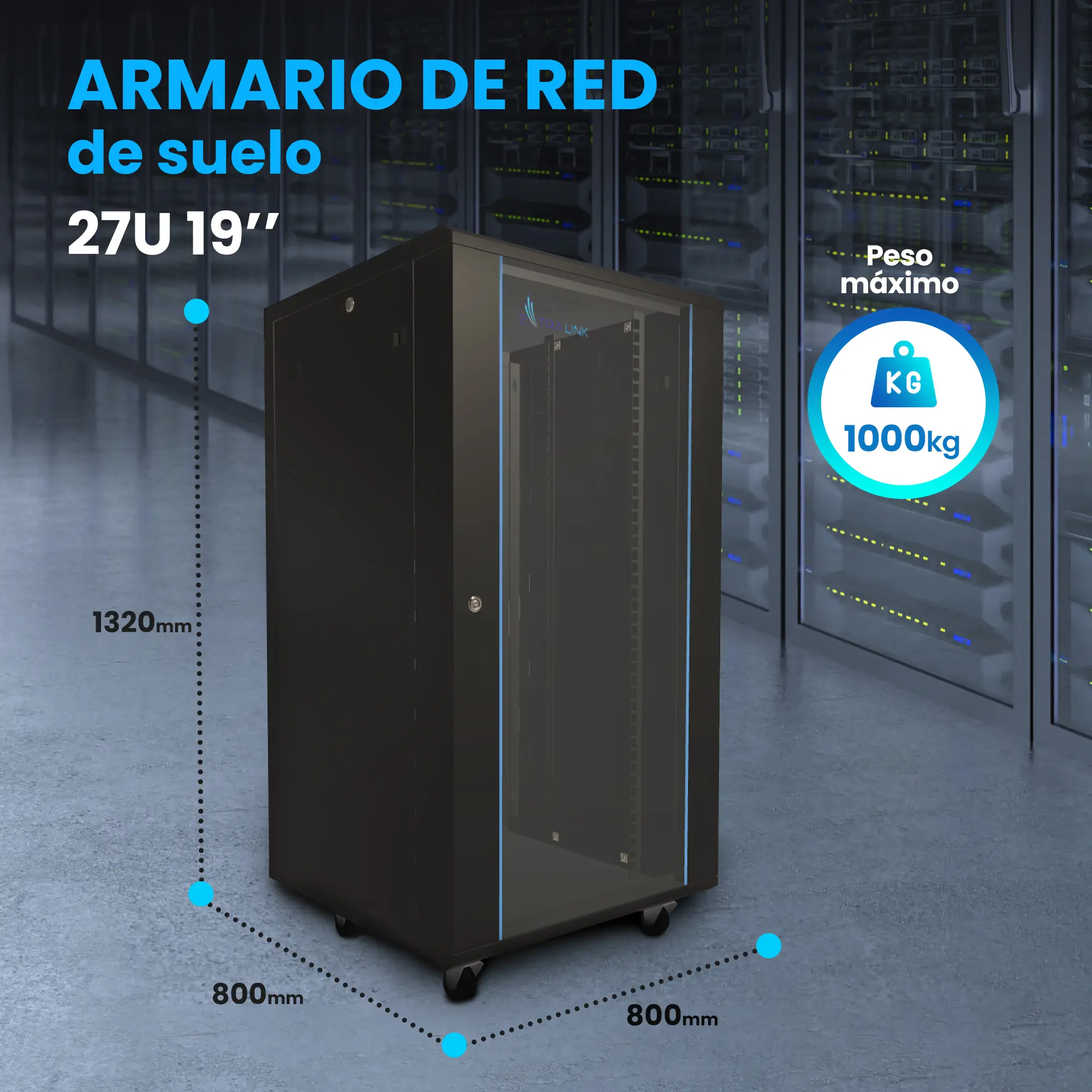 EXTRALINK Altura del gabinete