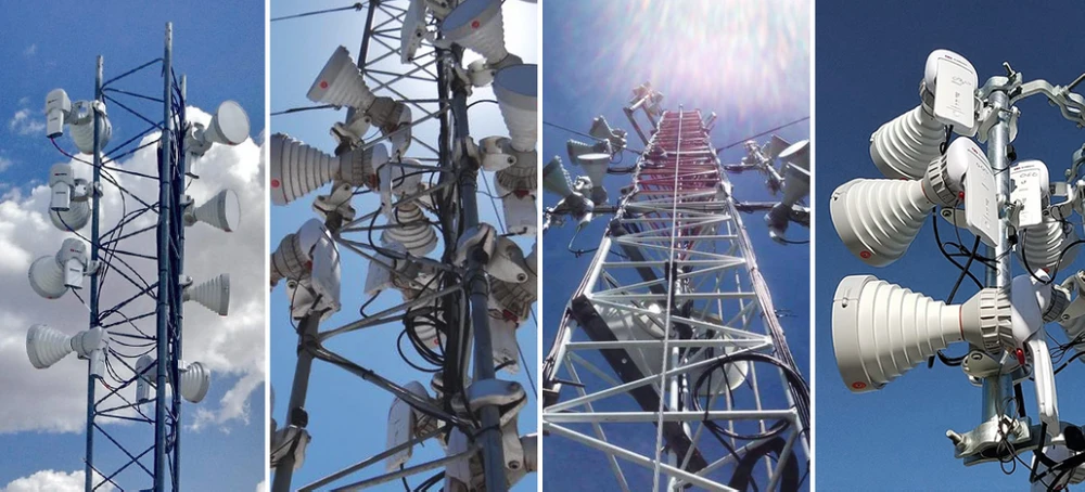 RF ELEMENTOS simétricos chifre de trompa adaptadores de antena setorial twistport