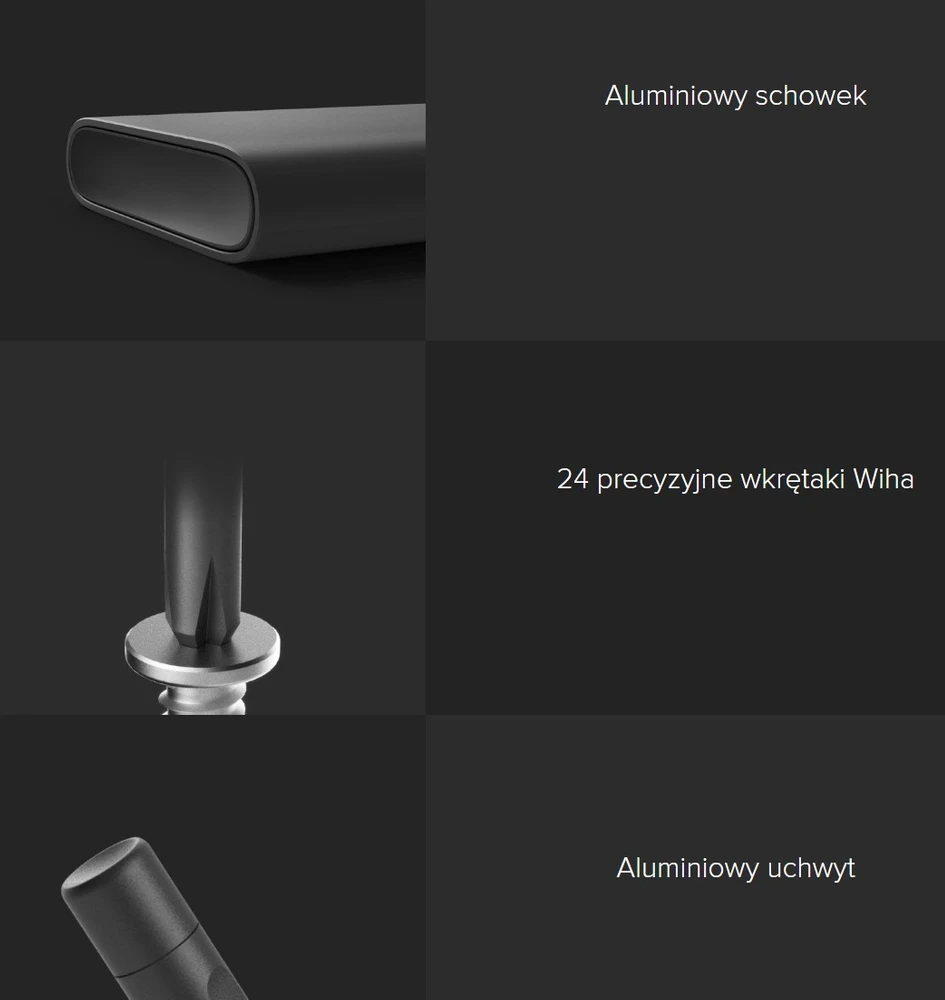 Destornillador de precisión de aluminio con ranura y mango de aluminio