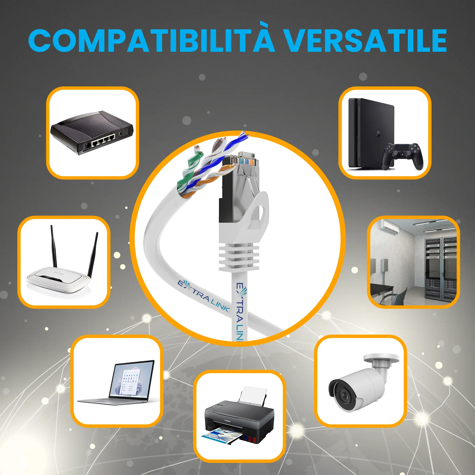 EXTRALINK CAT5E FTP (F/UTP) V2 OUTDOOR TWISTED PAIR 500M
