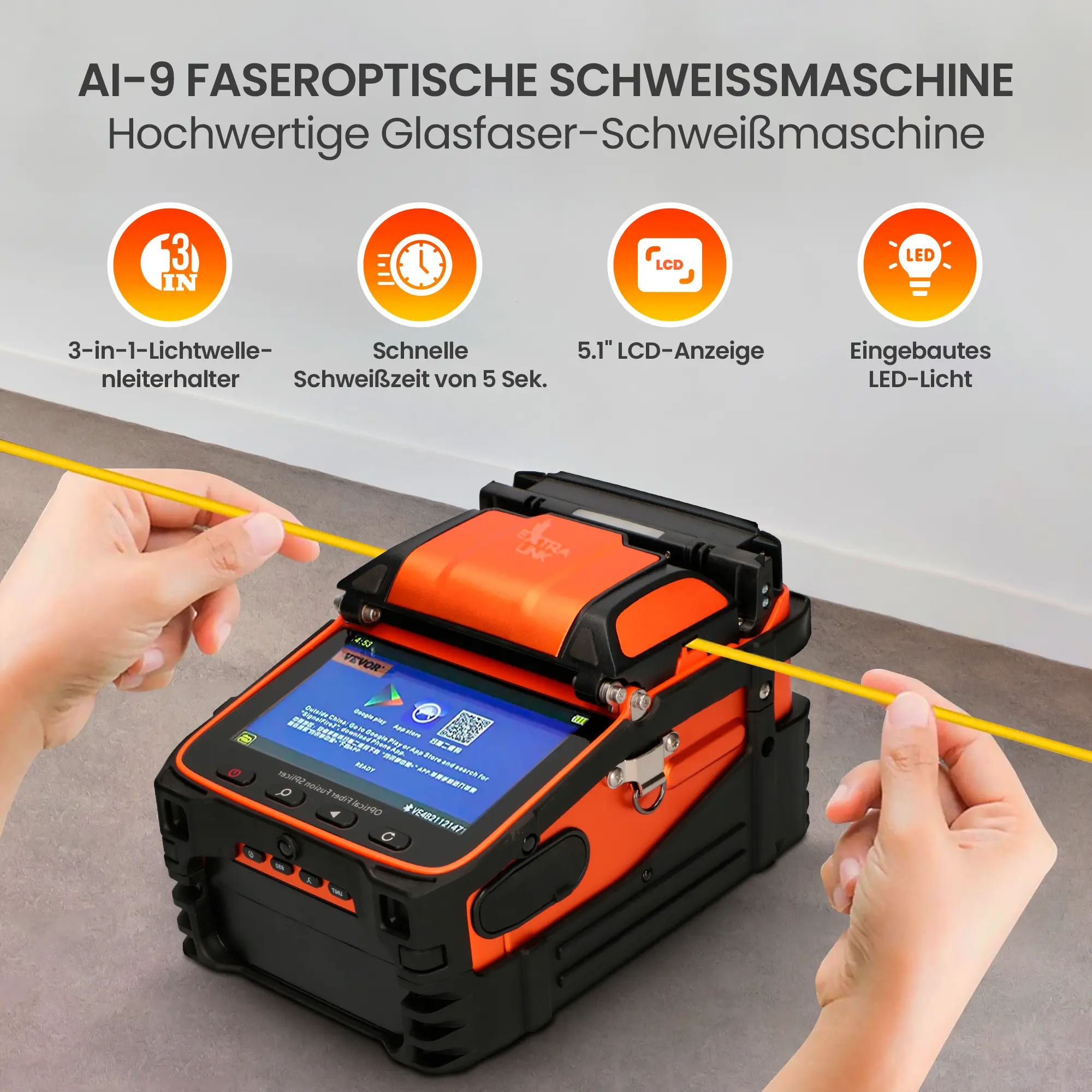 AI-9 Lichtwellenleiter-Schweißmaschine
