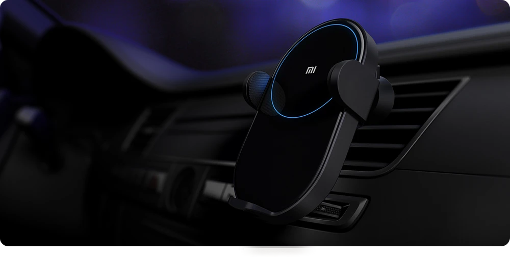 Xiaomi Mi Wireless Carregador de carro - Suporte de carro com Carregador