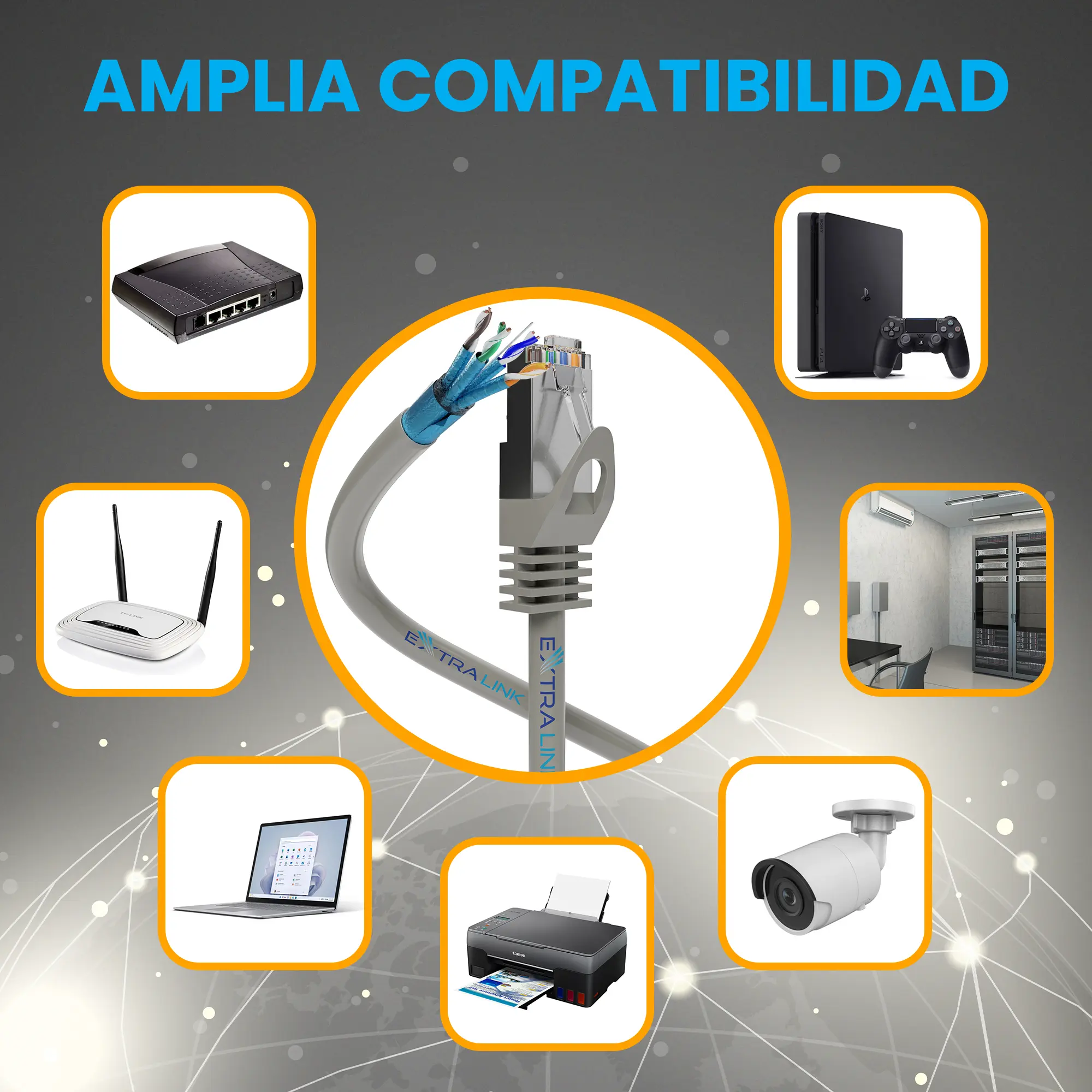 EXTRALINK CAT6A FTP (F/FTP) PAR TRENZADO DE INTERIOR 500M