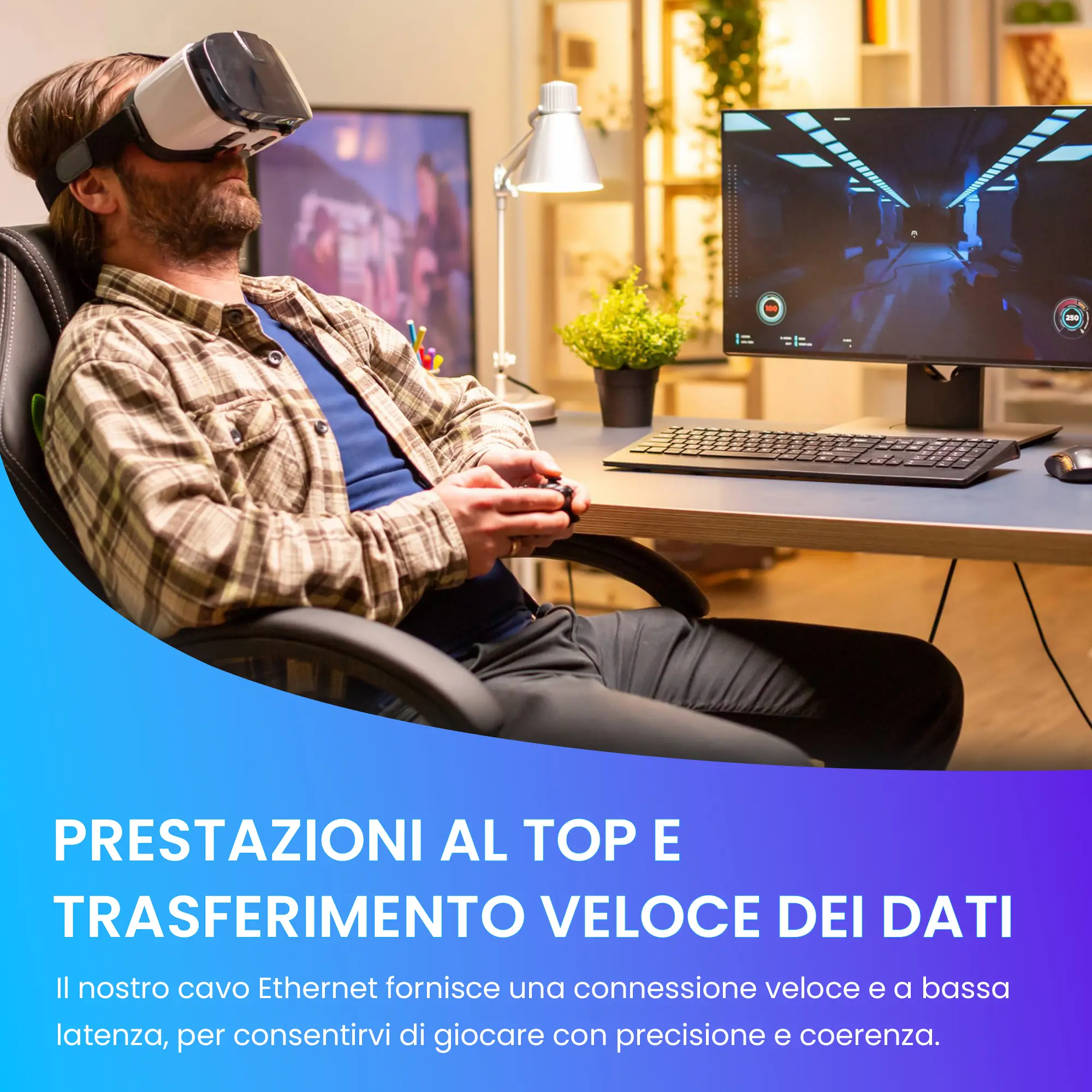 EXTRALINK CAT6A FTP (F/FTP) DOPPINO INTRECCIATO PER INTERNI 500M