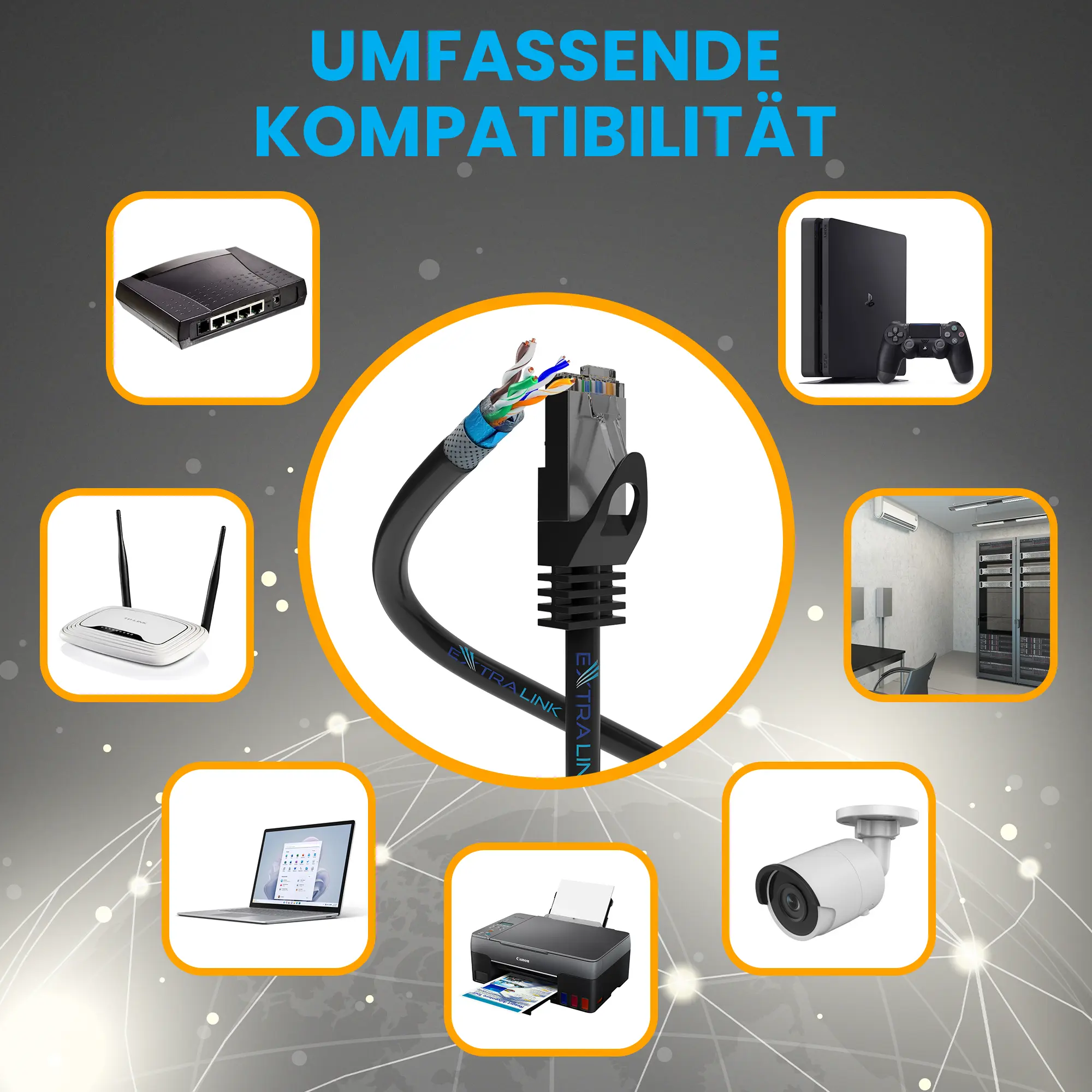 EXTRALINK CAT5E FTP (F/UTP) V2 VERDRILLTE ZWEIDRAHTLEITUNG F&Uuml;R AUSSENANWENDUNGEN 305M