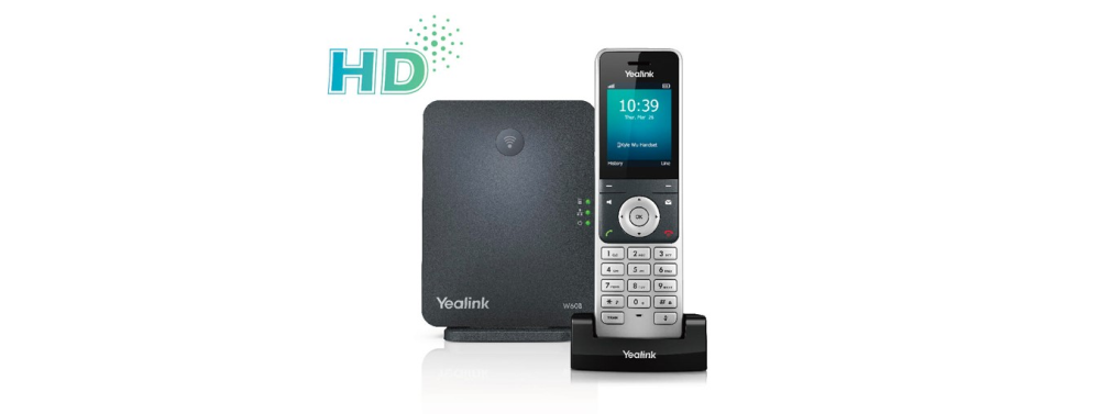 IP DECT POE TABANLI YEALINK W60P KABLOSUZ VOIP IP DECT TELEFON + GÜÇ KAYNAĞI