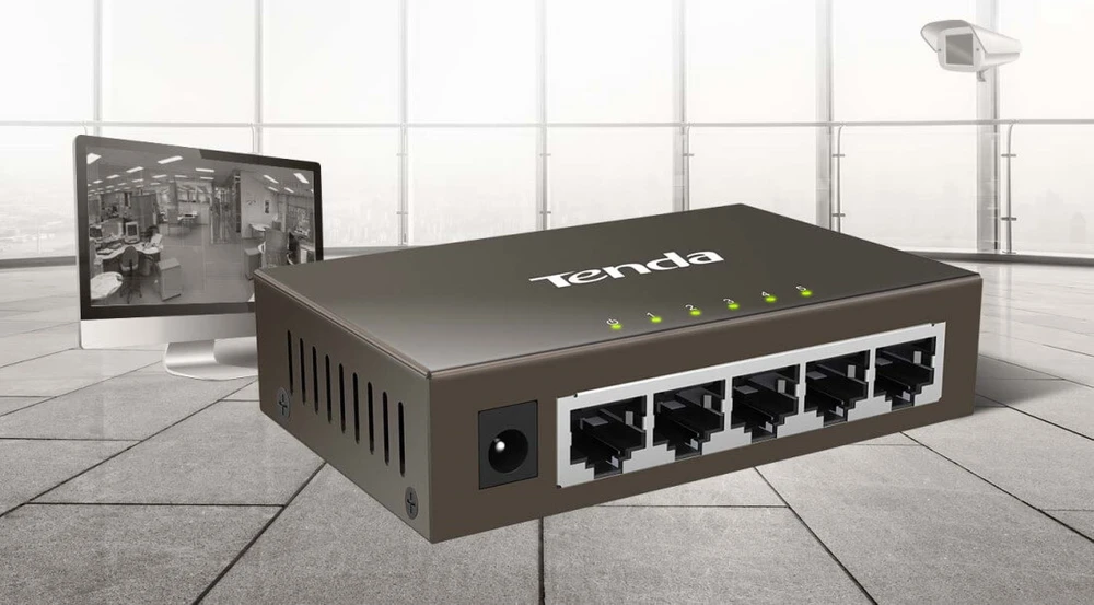TENDA TEG1005D ГИГАБИТНЫЙ КОММУТАТОР, 5 ПОРТОВ 10/100/1000 МБИТ/С