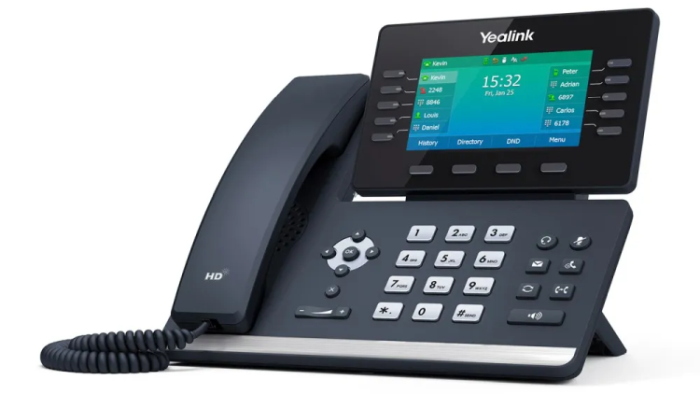 YEALINK SIP-T54W - TELÉFONO VOIP CON POE, DECT